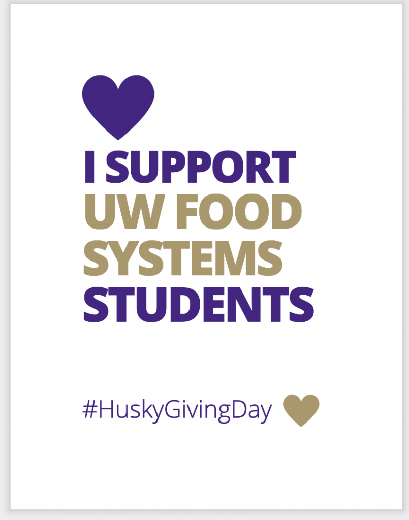 I Support UW Food Systems Students