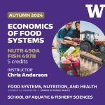 Economics of Food Systems, autumn 2024 course, UW, Food Systems, Nutrition, and Health