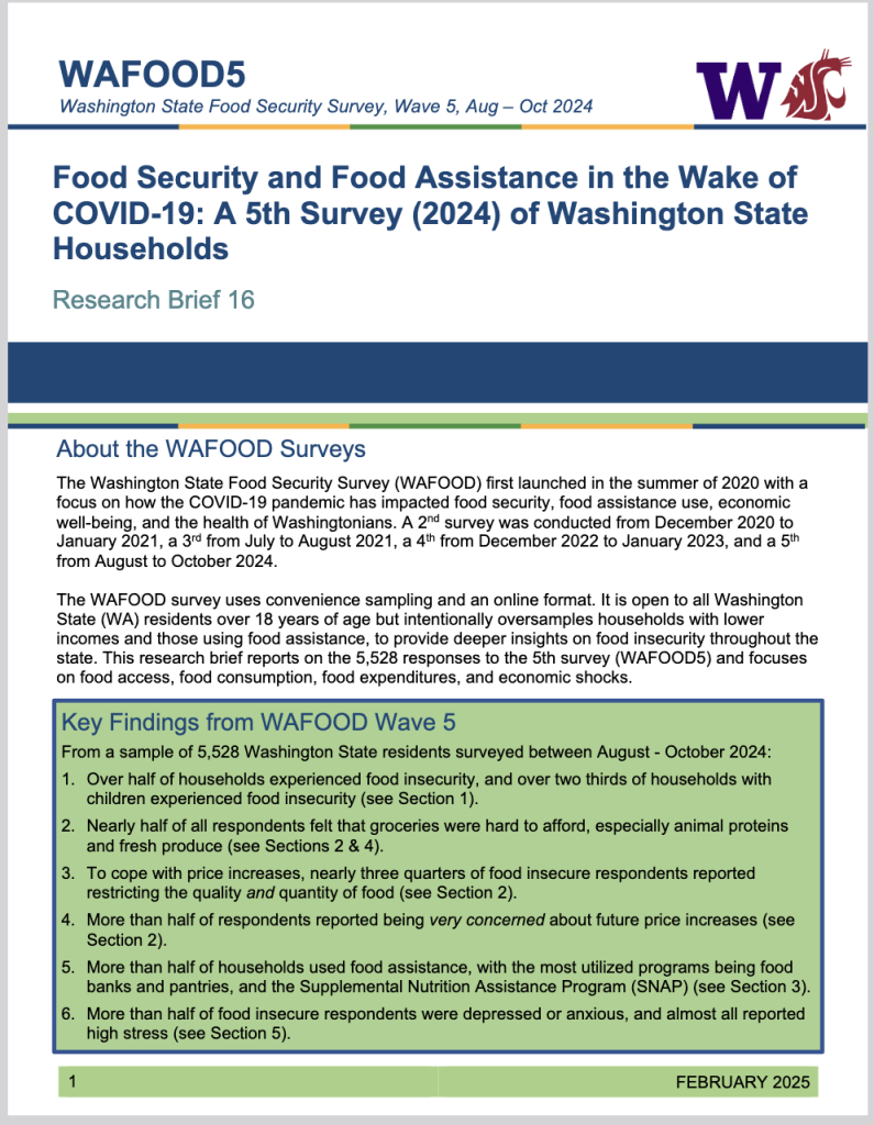 WAFOOD Brief 16 – Food Security and Food Assistance in the Wake of ...