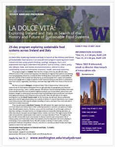 Preview of La Dolce Vita study abroad program flyer for 2026