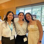 Three UW MPH students from Food Systems, Nutrition, and Health program at the School of Public Health MPH Symposium